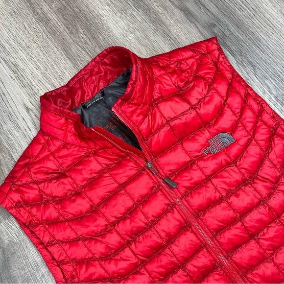 The North Face Other - North Face Vest Mens Large Red ThermoBall Insulated Packable Puffer Outdoors Zip
